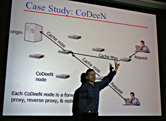 Computer Science Professor and Chair Larry Peterson discussed PlanetLab, an open platform for developing, deploying, and accessing planetary scale internet services. Larry Peterson discussed PlanetLab
